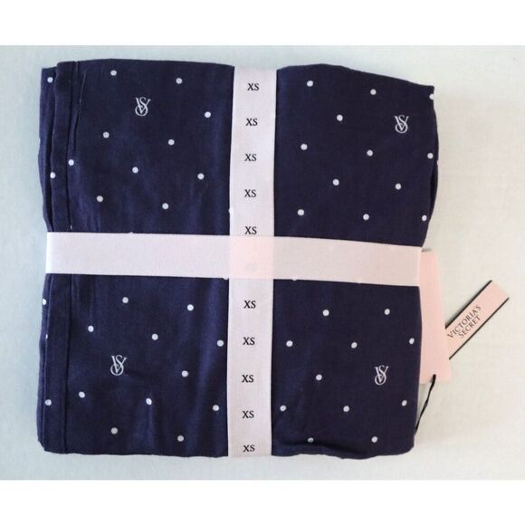 Pink x Victoria's Secret Women’s Sz XS Purple Flannel Jogger Tee-Jama Set - Picture 3 of 9